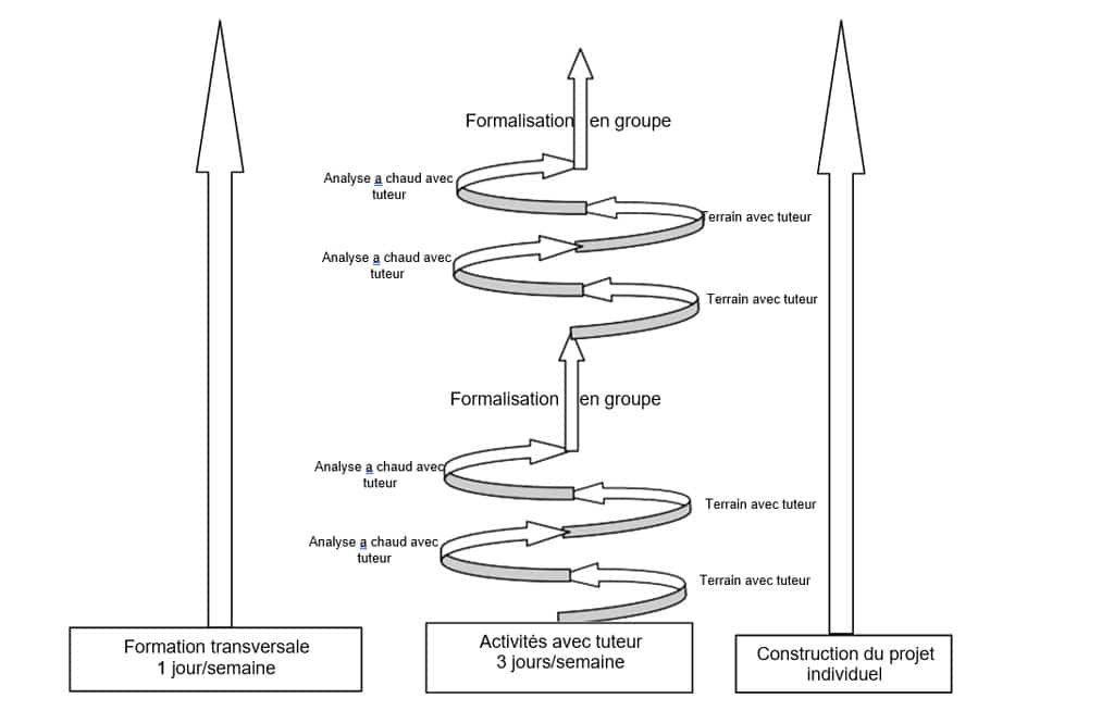 Figure 3  structure type d’une semaine de formation