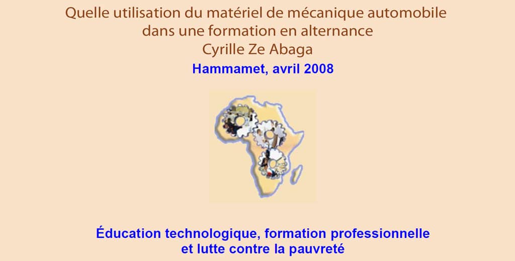 Quelle utilisation du matériel de mécanique automobile dans une formation en alternanceCyrille Ze Abaga
